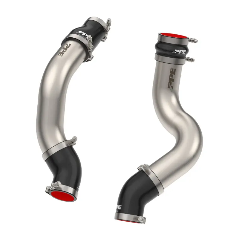 Ppe Brushed 3.5" Hot & Cold Side Intercooler Pipe Kit For 19-24 Ram 6.7L Cummins 1