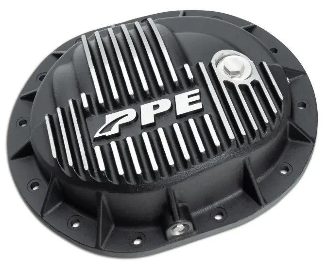 Ppe Brushed Aluminum Rear Differential Cover For 14-24 Gmc/Chevy 1500 9.5"/9.76" 1