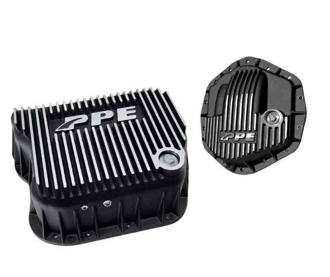 Ppe Brushed Deep Trans Pan & Diff Cover For 03-07 Dodge Ram 5.9L Aa14-11.5 1