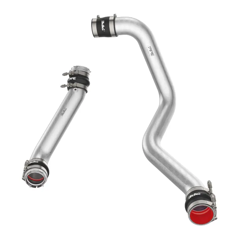 Ppe Brushed Hot & Cold Side Intercooler Pipes For 20-25 Gmc Chevy 6.6L Duramax 1