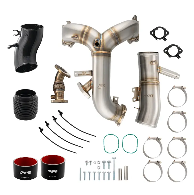 Ppe Brushed Intake Manifold & Turbo Inlet Kit For 15-16 Ford 6.7L Powerstroke 1