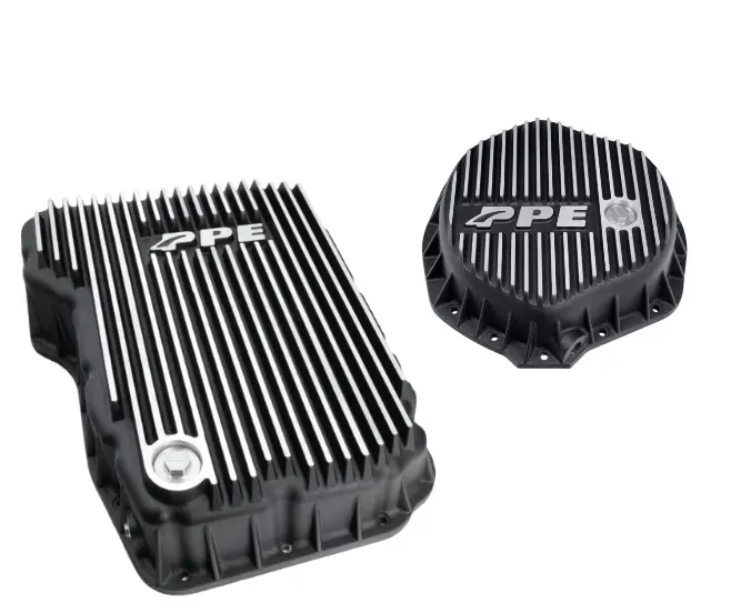 Ppe Brushed Trans Pan & Diff Cover For 07.5-18 Ram 6.7L 68Rfe Aam 14-11.5'' Axle 1