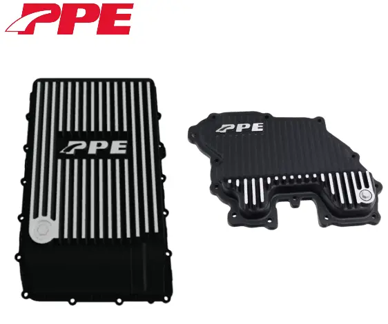 Ppe Brushed Transmission & Oil Pan Kit For 18-21 Ford F150 3.0L 10R80 Trans 1