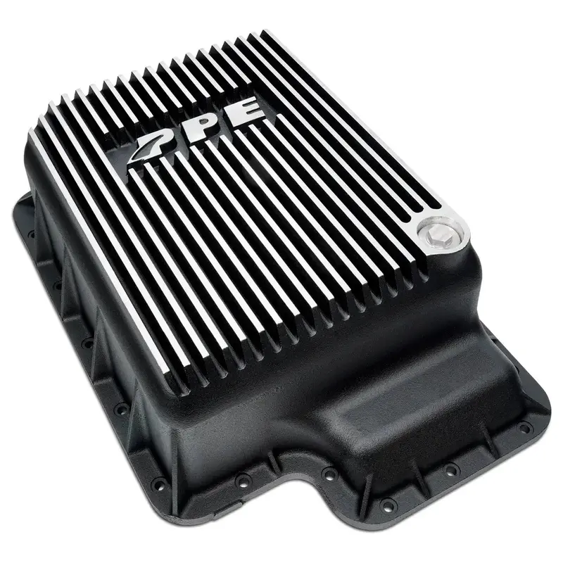 Ppe Deep Aluminum Transmission Pan - Brushed For 03-07 Ford 6.0L Powerstroke 5R110 1