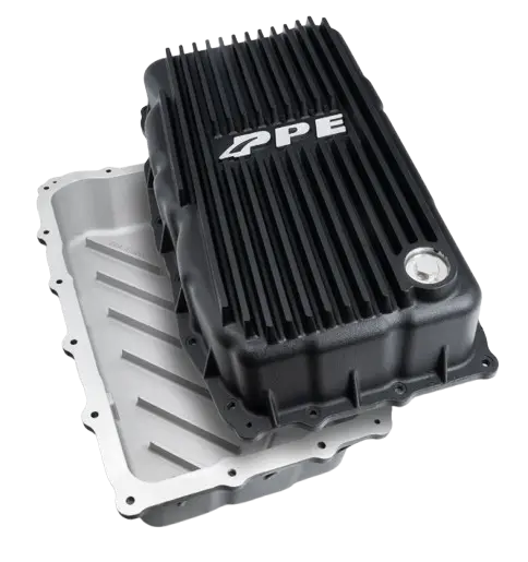 Ppe Deep Black Transmission/Oil Pan/Rear Diff Cover For 20-24 Gm 3.0L Duramax 2