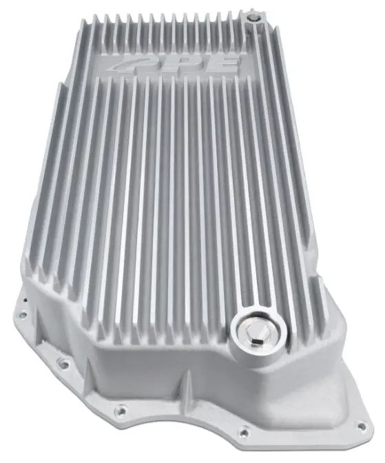 Ppe Deep Capacity Raw Aluminum Transmission & Oil Pan For 20-24 Gm 6.6L Duramax 2