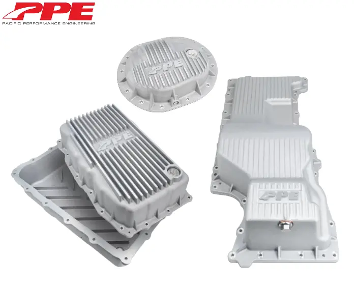 Ppe Deep Raw Transmission/Oil Pan/Rear Diff Cover For 2020-2024 Gm 3.0L Duramax 1