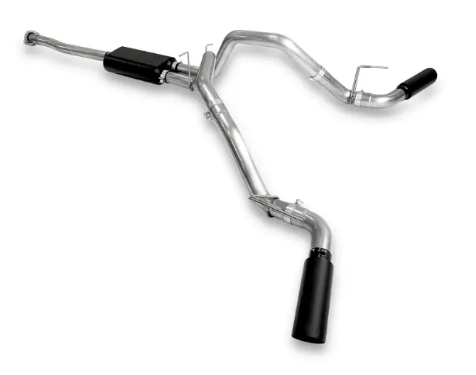 Ppe Dual Exit Cat-Back Exhaust System W/ Black Tips For 2019-2023 Ram 1500 5.7L 1