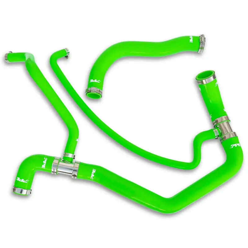 Ppe Green Silicone Upper & Lower Coolant Hose Kit For 2001-2005 Gm 6.6L Duramax 1