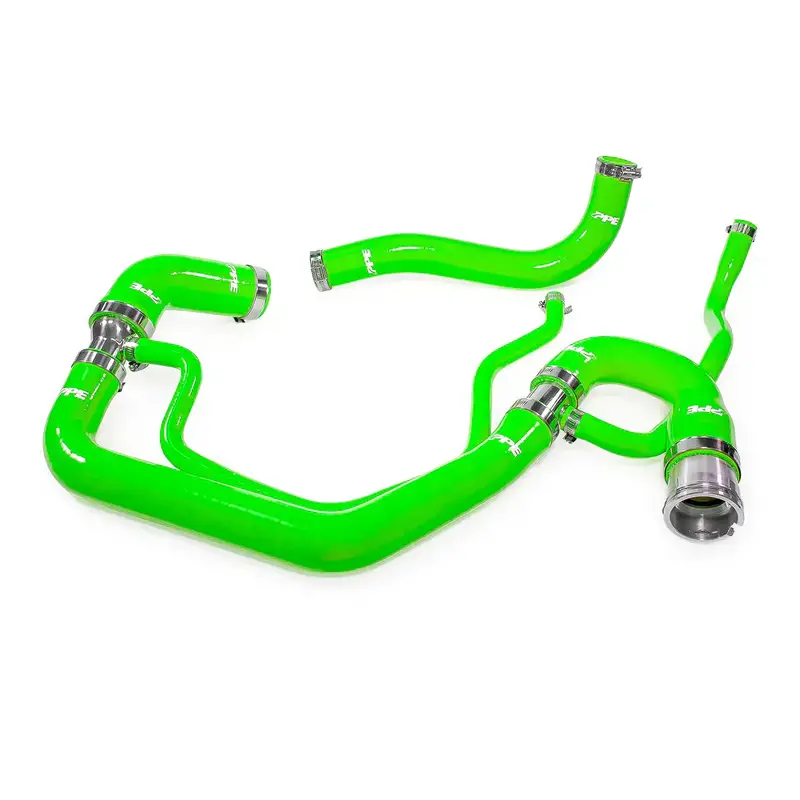 Ppe Green Silicone Upper & Lower Coolant Hose Kit For 2006-2010 Gm 6.6L Duramax 1