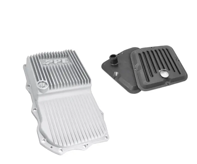 Ppe Hd Raw Aluminum Transmission Pan W/ 2 Filters For 13-22 Ram 1500/Challenger 1