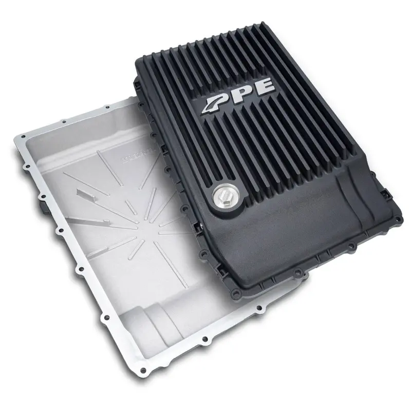Ppe Heavy-Duty Cast Aluminum 10R80 Transmission Pan (Black) 1