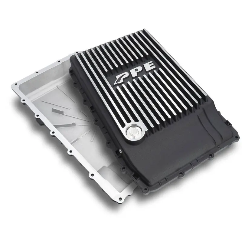 Ppe Heavy-Duty Cast Aluminum 10R80 Transmission Pan (Brushed) 1