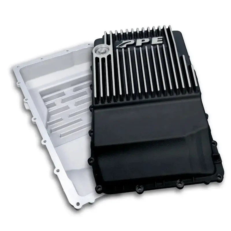 Ppe Heavy-Duty Cast Aluminum Deep 10R80 Transmission Pan (Brushed) For 2021-2023 Ford Bronco / 2017-2023 F150 1