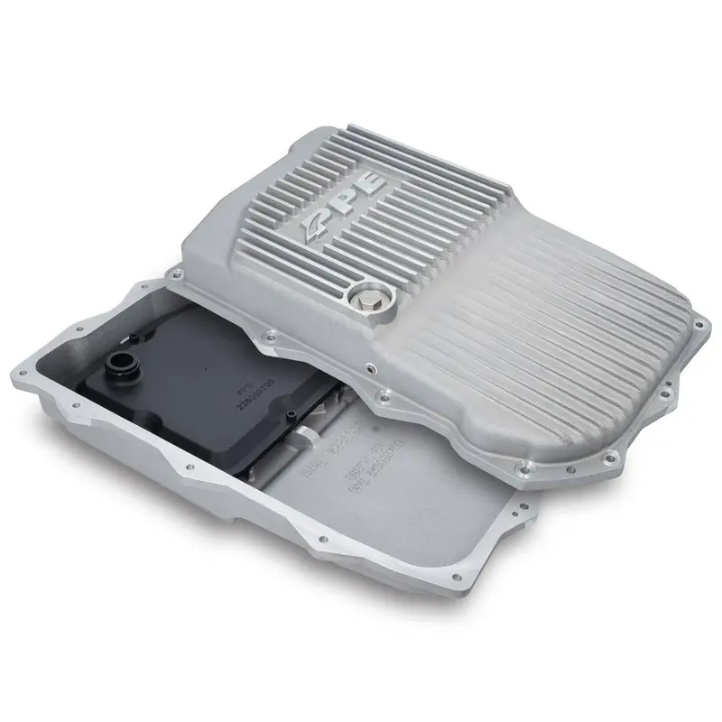 Ppe Heavy-Duty Cast Aluminum Shallow 850Re Transmission Pan - Raw For 18-25 Jeep Wrangler Jl / Jeep Gladiator Jt 1