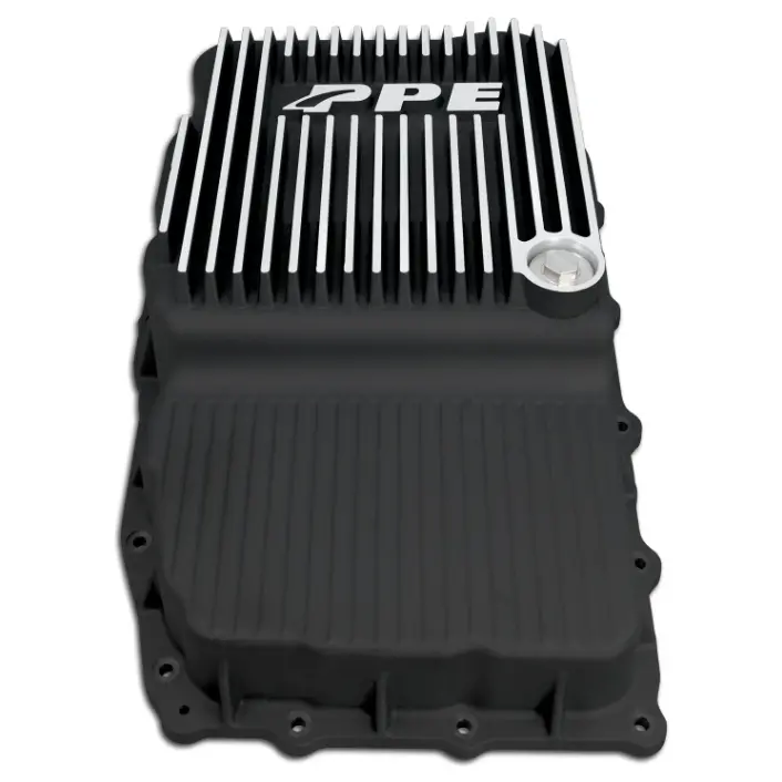 Ppe Heavy-Duty Deep Cast Aluminum Brushed Transmission Pan For 19-24 Gm W/ 10L80 1