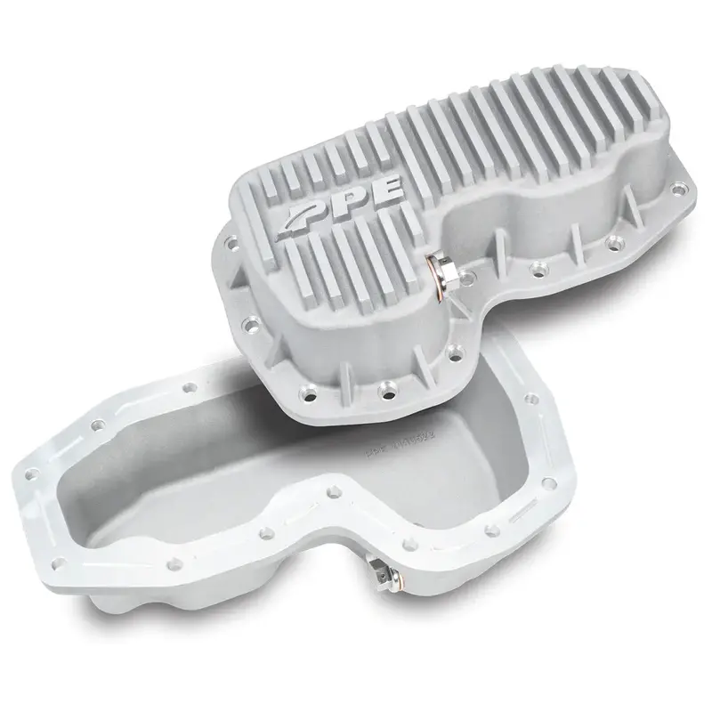 Ppe Heavy Duty Raw Aluminum Oil Pan For 2011-2022 Jeep Grand Cherokee 3.6L Gas 1