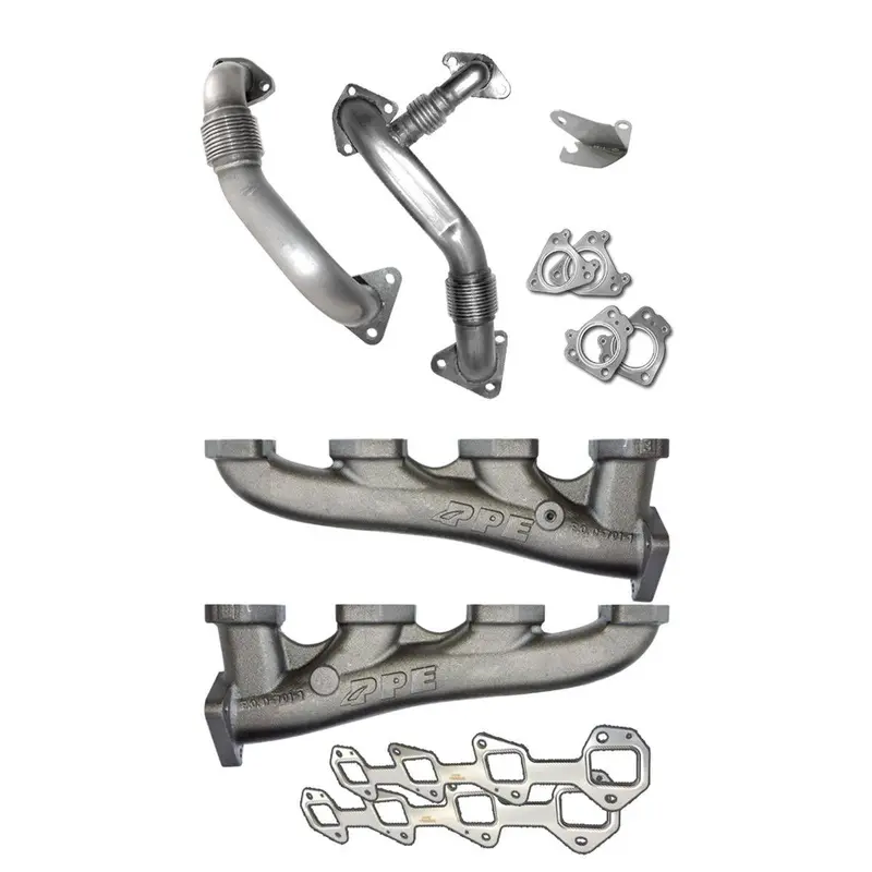 Ppe High Flow Exhaust Manifolds & Up Pipes For 02-04 Lb7 Duramax (Ca Emissions) 1