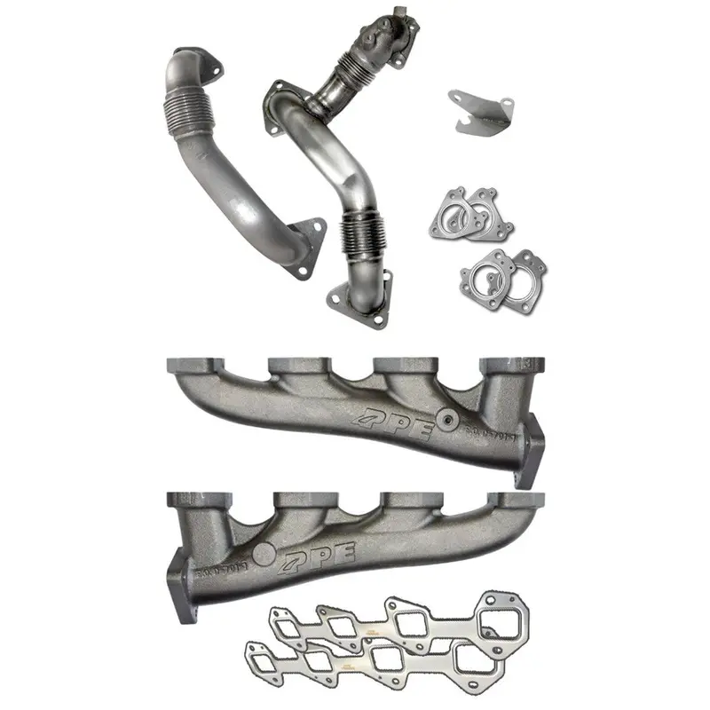 Ppe High Flow Exhaust Manifolds & Up Pipes For 11-16 Lml Duramax 1