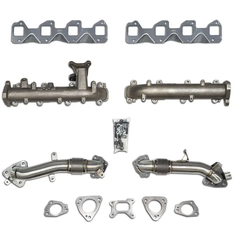 Ppe High Flow Exhaust Manifolds & Up Pipes For 17-21 L5p Duramax 2