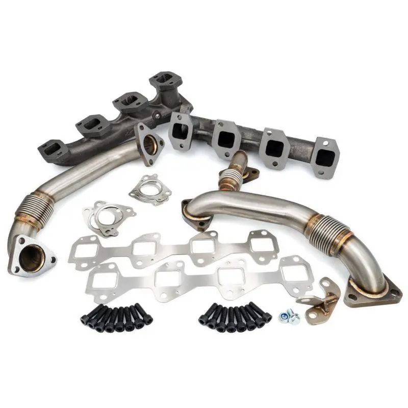 Ppe High Flow Exhaust Manifolds With Up Pipes For 2004.5-2005 Gm Lly Duramax 1