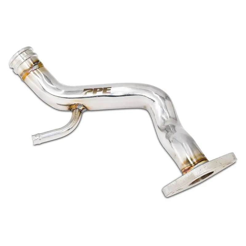 Ppe Polished 304 Stainless Steel Coolant Bypass Tube For 2006-2010 Gmc/Chevy 6.6L Duramax 2