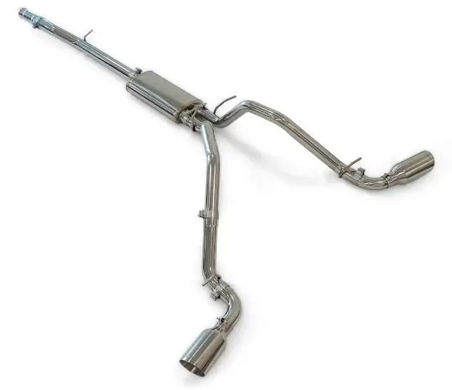 Ppe Polished Dual Exit Cat-Back Exhaust System For 2014-2019 Gmc/Chevy 1500 5.3L 1