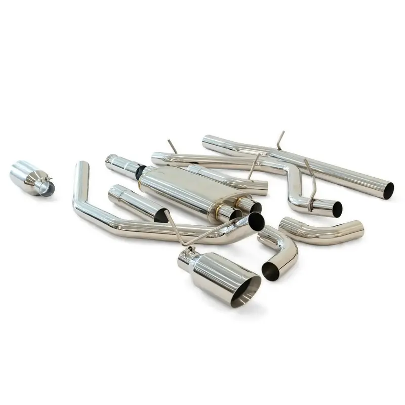 Ppe Polished Dual Exit Cat-Back Exhaust System For 2014-2019 Gmc/Chevy 1500 5.3L 2