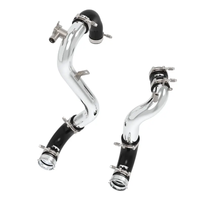 Ppe Polished Hot & Cold Side Intercooler Charge Pipes For 21-24 Ford Bronco 2.3L 1