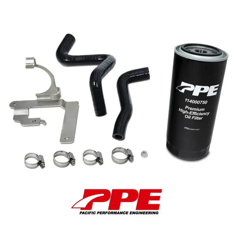 Ppe Premium Deep High-Efficiency Oil Filter (Pf26) & Fuel Coolant Pump Relocation Kit For 2020+ L5p Duramax 1