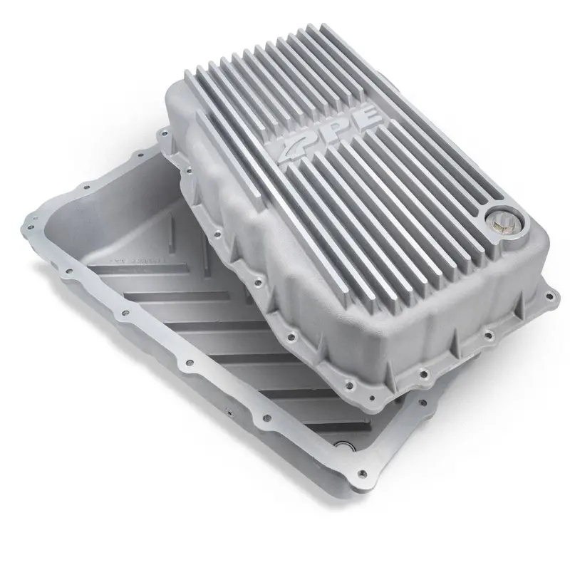 Ppe Raw Aluminum Deep Transmission Pan For 2020-2023 Chevy Gmc 3.0L Duramax 10L80 1