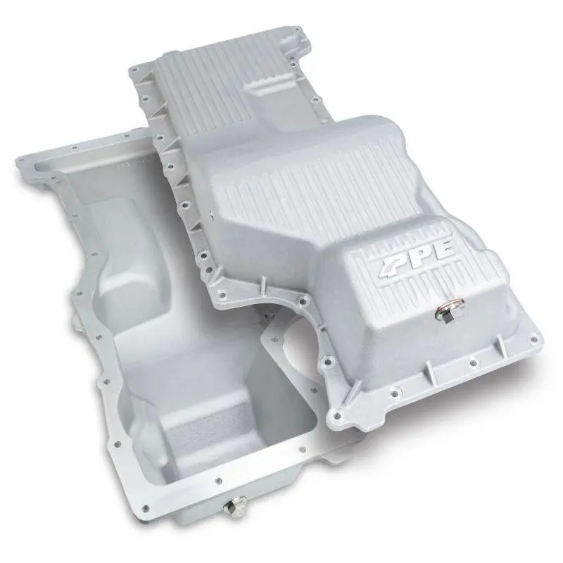 Ppe Raw Aluminum Heavy-Duty Deep Engine Oil Pan For 2020-2026 Chevy/Gmc Silverado/Sierra 1500 3.0L Duramax 1