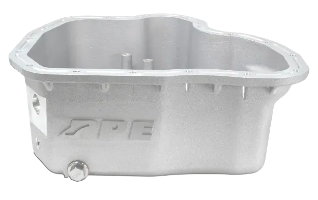 Ppe Raw Aluminum Oil Pan & Rear Differential Cover For 2001-2010 Gm 6.6L Duramax 2