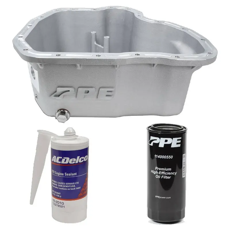 Ppe Raw Deep Oil Pan & Filter With Acdelco Rtv Sealant For 11-16 6.6L Duramax 1