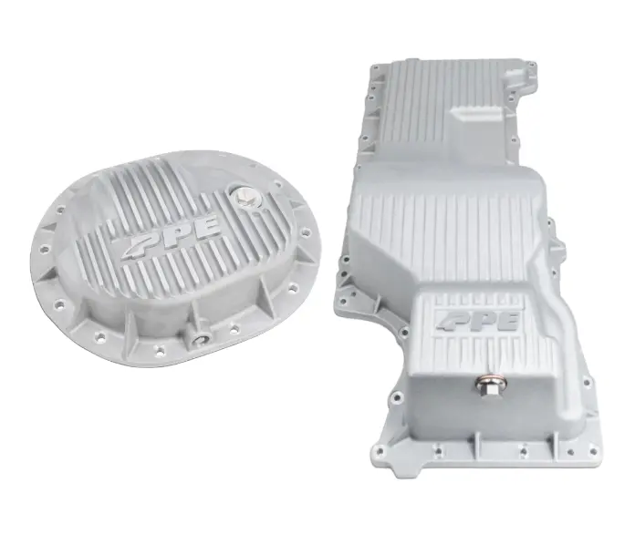 Ppe Raw Deep Oil Pan & Rear Differential Cover For 20-24 Gmc/Chevy 3.0L Duramax 1