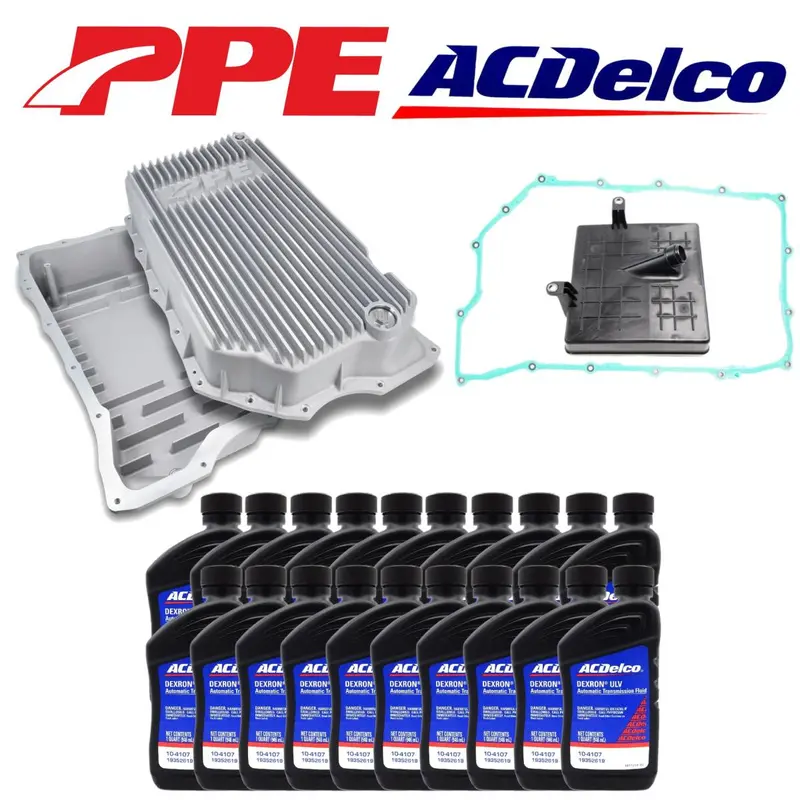 Ppe Raw Deep Transmission Pan/Acdelco Service Kit For 2020+ Gm 2500Hd/3500Hd L5p 1