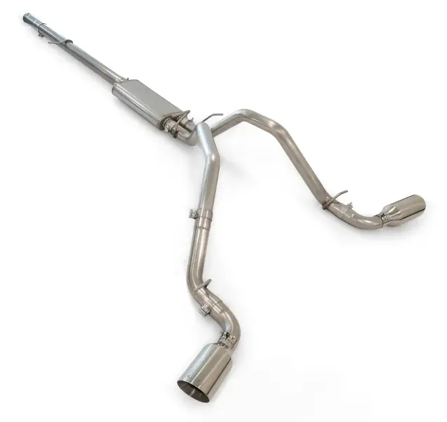 Ppe Raw Dual Exit Cat-Back Exhaust W/ Polished Tips For 09-13 Gm 1500 4.8L/5.3L 1