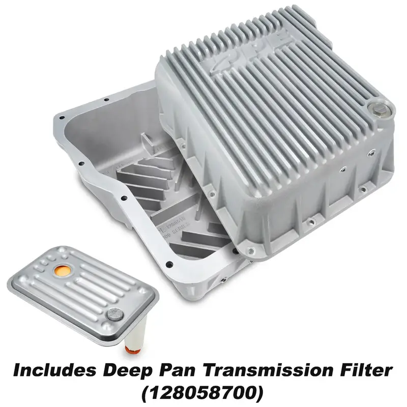 Ppe Raw Heavy Duty Deep Transmission Pan For 2001-2019 Gm 6.6L Duramax Diesel 1