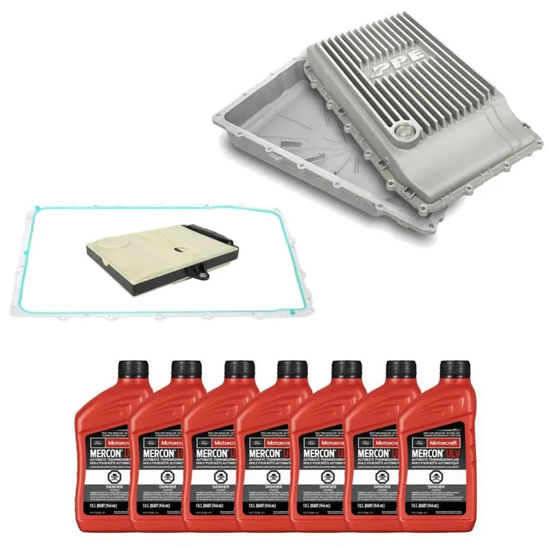 Ppe Raw Heavy Duty Trans Pan & Filter/Gasket Kit For 2021-2022 Ford Bronco / 2019-2022 Ford Ranger W/ 10R60 1