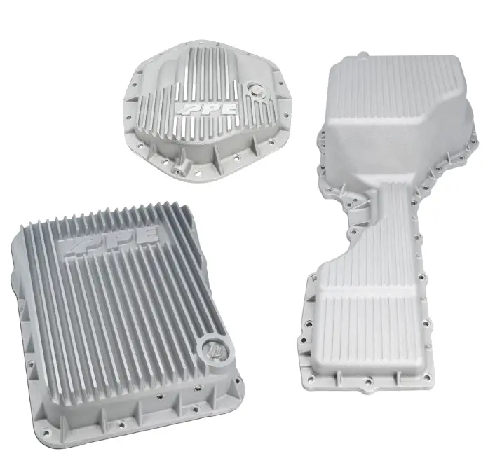 Ppe Raw Heavy Duty Transmission/Oil Pan/Rear Diff Cover For 17-19 Gm 6.6L Duramax 1