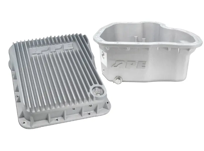 Ppe Raw Standard Transmission & High Capacity Oil Pans For 01-10 Gm 6.6L Duramax 1