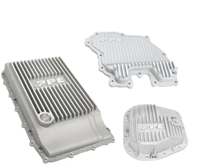 Ppe Raw Trans Pan/Oil Pan/ Rear Diff Cover Kit For 18-21 Ford F150 3.0L 10R80 1