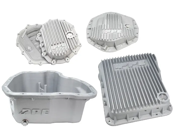 Ppe Raw Transmission/Oil Pan/Front & Rear Diff Cover For 2011-2016 Gm 6.6L Duramax 1