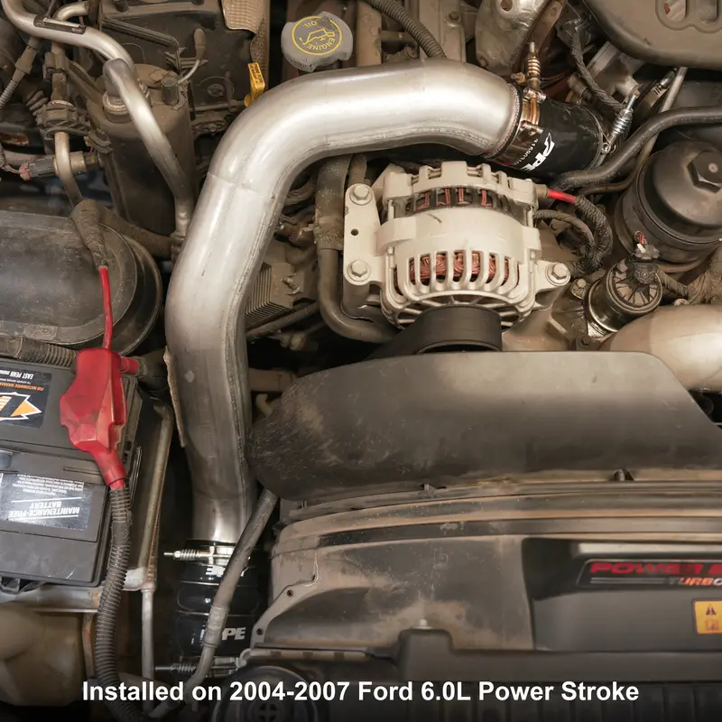 Ppe Upgraded Hot Side Intercooler Boot Kit For 2004.5-2007 Ford 6.0L Powerstroke 2