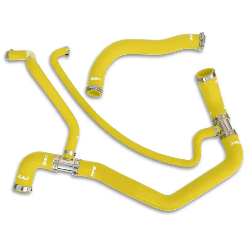 Ppe Yellow Silicone Upper & Lower Coolant Hose Kit For 2001-2005 Gm 6.6L Duramax 1