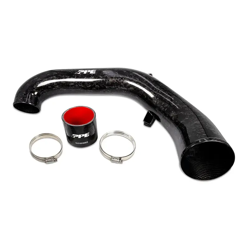 Ppe Zilla Forged Carbon Fiber Intake Tube For 2020-2026 Gmc/Chevy Silverado/Sierra 1500 3.0L Duramax 1