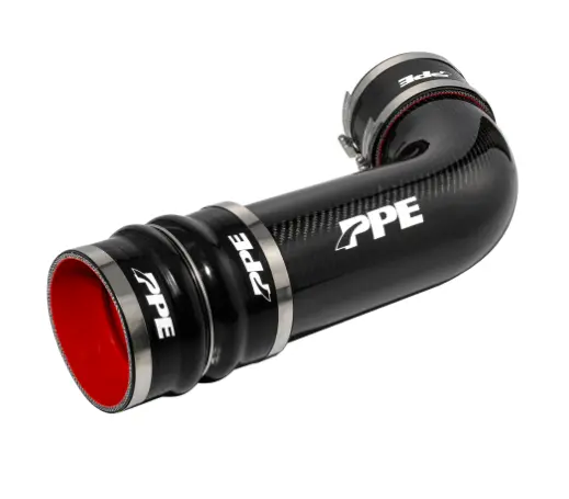 Ppe Zilla Twill Weaved Carbon Fiber Turbo Inlet Tube For 17-19 Gm 6.6L Duramax 1