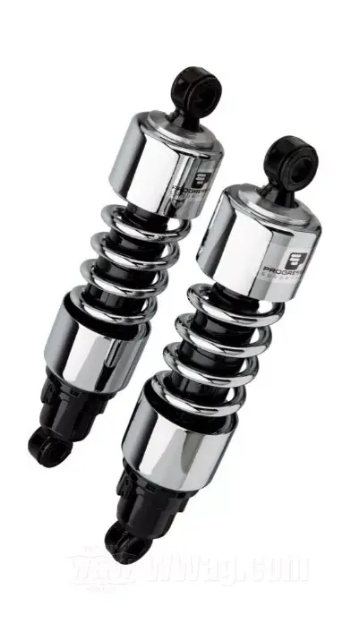 Progressive Suspension 412 Series 11.5In Chrome Shocks For Honda / Kawasaki / Triumph 2