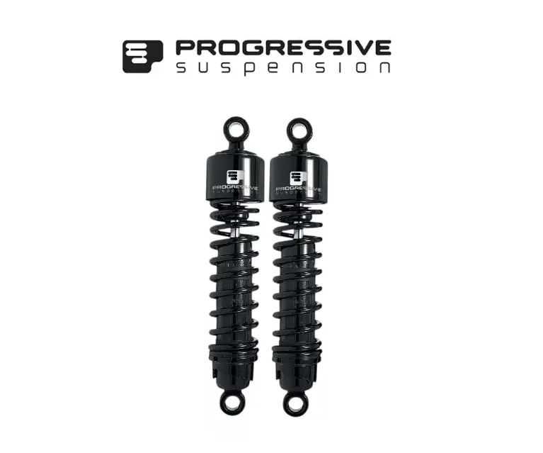 Progressive Suspension 412 Series 12In Black Shocks For 06-20 Harley Davidson Touring 1
