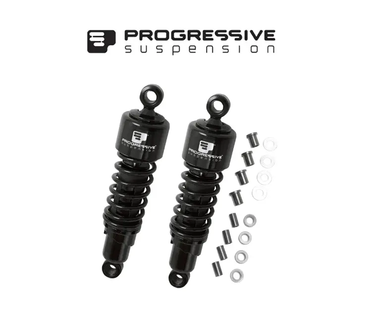 Progressive Suspension 412 Series 13In Black Shocks For 80-05 Harley Davidson Touring 1